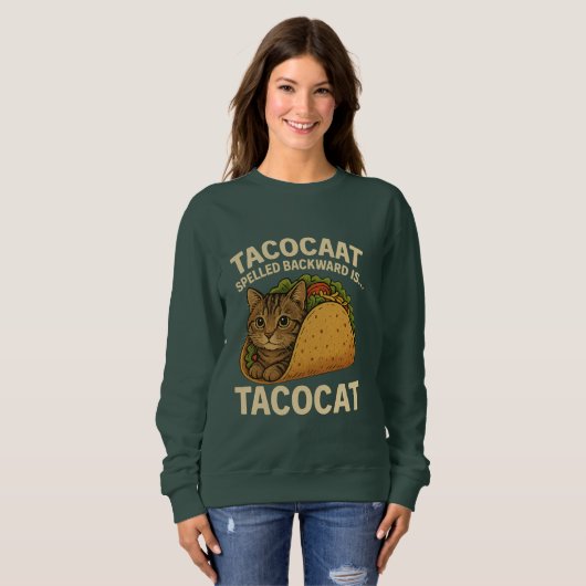 TACOCAT ACHTERWAARTS GESPELD IS... - Love Cat en T Trui (Voorkant volledig)