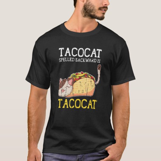 Tacocat achterwaarts gespeld is Tacocat Schattig C T-shirt (Voorkant)