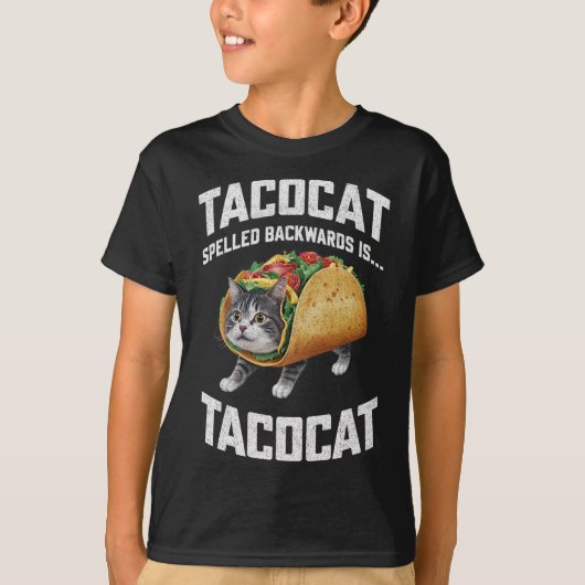 Tacocat achterwaarts gespeld is Tacocat Shirt Taco (Voorkant)