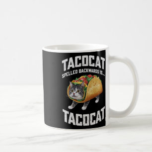 Tacocat achterwaarts gespeld is Tacocat Shirt Taco Koffiemok