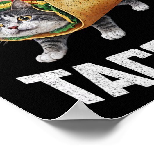 Tacocat achterwaarts gespeld is Tacocat Shirt Taco Poster (Hoek)