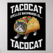 Tacocat achterwaarts gespeld is Tacocat Shirt Taco Poster (Voorkant)