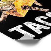 Tacocat achterwaarts gespeld is... Tacocat voor Ta Poster (Hoek)