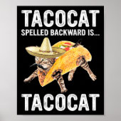 Tacocat achterwaarts gespeld is... Tacocat voor Ta Poster (Voorkant)