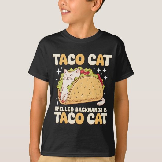 Tacocat achterwaarts gespeld Taco Cat Mexican T-shirt (Voorkant)