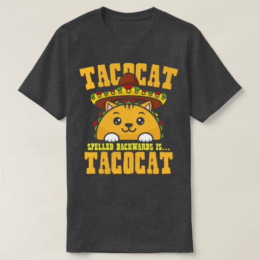 Tacocat achterwaarts t-shirt (Design voorkant)