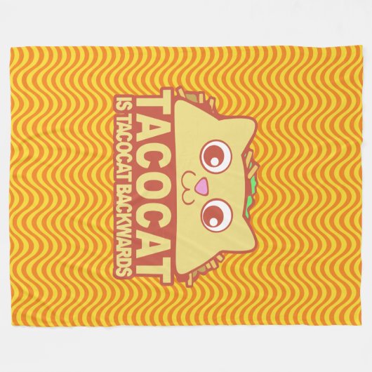 Tacocat Backwards II Epica Fleece Blanket (Voorkant (Horizontaal))