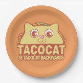Tacocat Backwards II Papieren Bordje (Voorkant)