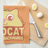 Tacocat Backwards II Theedoek (Quarter Fold)