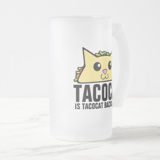 Tacocat Backwards Matglas Bierpul (Voorkant rechts)