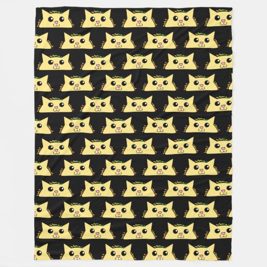Tacocat Black Fleece Blanket Deken (Voorkant)