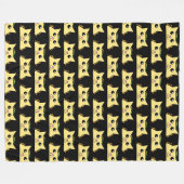 Tacocat Black Fleece Blanket Deken (Voorkant (Horizontaal))