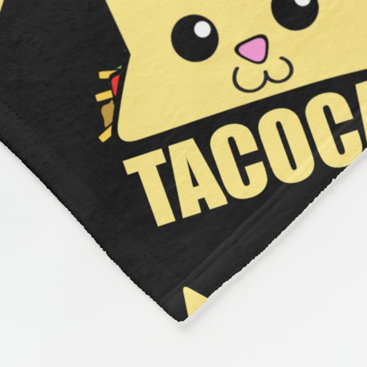 Tacocat Black II Fleece Blanket (Hoek)