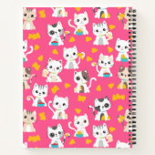 Tacocat Burrito en Taco Cats Personalized Notitieboek (Achterkant)