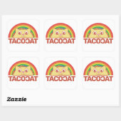 TacoCat Deluxe B Square Sticker (Vel)