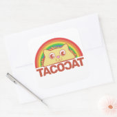 TacoCat Deluxe B Square Sticker (Envelop)
