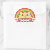 TacoCat Deluxe B Square Sticker (Tas)