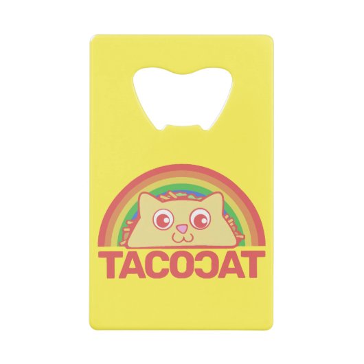 Tacocat Deluxe Creditkaart Flessenopener (Voorkant)