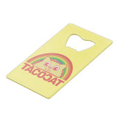 Tacocat Deluxe Creditkaart Flessenopener (Achterkant Gekanteld)