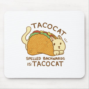 TACOCAT-DIEREN IN TACO-CARTOON MUISMAT