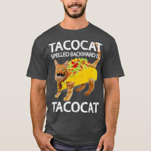 Tacocat Funny Cat Taco Lover Kat Tacos T-shirt