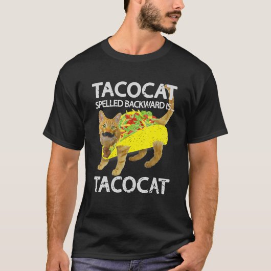 Tacocat Funny Cat Taco Lover T-shirt Kat Tacos (Voorkant)