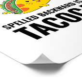 Tacocat funny tacos Mexican food Poster (Hoek)