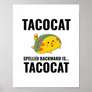 Tacocat funny tacos Mexican food Poster