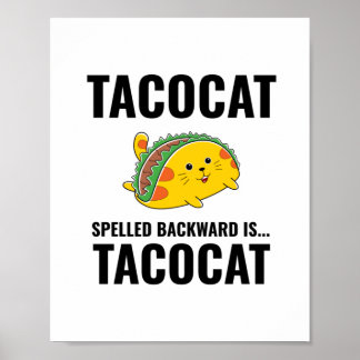 Tacocat funny tacos Mexican food Poster