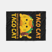 Tacocat gespeld achterwaarts Shirt Taco Cat Cinco  Fleece Deken (Voorkant (Horizontaal))