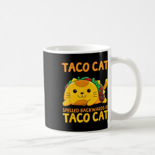 Tacocat gespeld achterwaarts Shirt Taco Cat Cinco Koffiemok