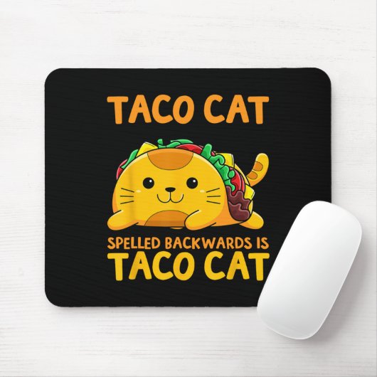 Tacocat gespeld achterwaarts Shirt Taco Cat Cinco  Muismat (Met muis)