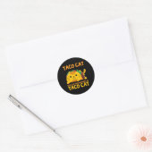 Tacocat gespeld achterwaarts Shirt Taco Cat Cinco  Ronde Sticker (Envelop)