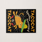 Tacocat Graphic Cinco de Mayo Cat Taco Legpuzzel (Horizontaal)