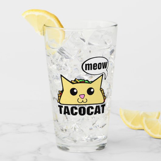 Tacocat Meow Glass Glas (Voorkant ijs)