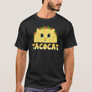 Tacocat Mexicaans eten kattengezicht Cinco De Mayo T-shirt