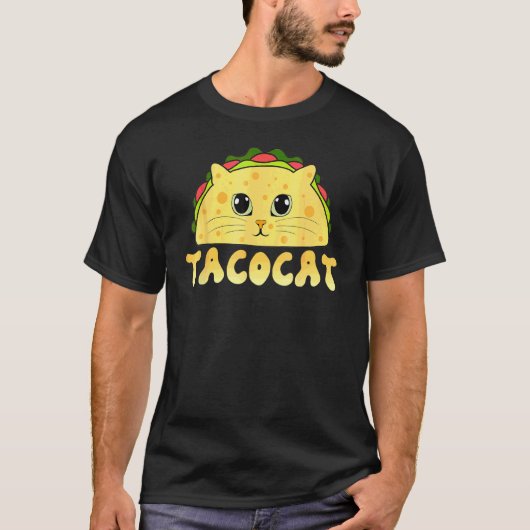 Tacocat Mexican Food Cat Face Cinco de Mayo Kitten T-shirt (Voorkant)