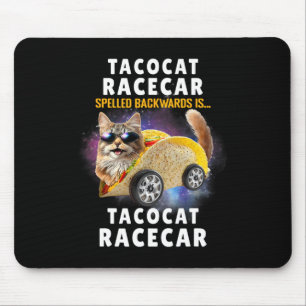 Tacocat racecar gespeld achterwaarts grappige Mexi Muismat
