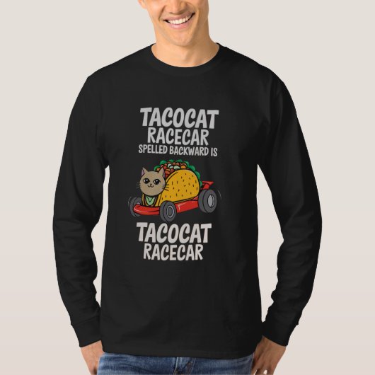 Tacocat Racecar Spelled Backwards Funny Mexican Ca T-shirt (Voorkant)
