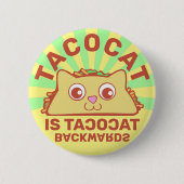 Tacocat Retro Carnival Pinback Button (Voorkant)