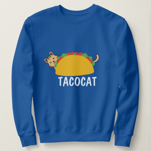 Tacocat Shirt, Grappig Palindroom Cat Taco Graphic Trui (Design voorkant)