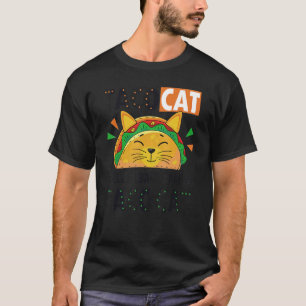 Tacocat Spelde Backward is tacocat Love Cat en T T-shirt