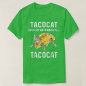 Tacocat Spelde Backward is tacocat Love Cat en T T-shirt (Design voorkant)