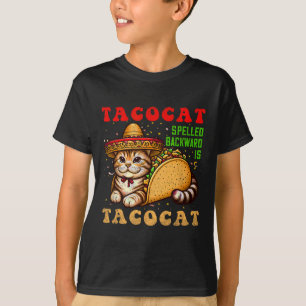 Tacocat spelde taco's en katten Cinco de Ma T-shirt