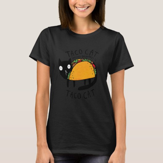 Tacocat Spelled Backwards Funny Taco Cat Cinco De  T-shirt (Voorkant)