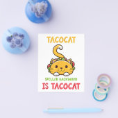 Tacocat Spelled Backwards Is Tacocat Funny Cat Flyer (Enkel)