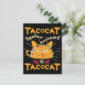 Tacocat Spelling Backwards Cinco de Mayo Taco Briefkaart (Staand voorkant)