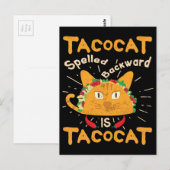 Tacocat Spelling Backwards Cinco de Mayo Taco Briefkaart (Voorkant / Achterkant)