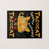 Tacocat Spelling Backwards Cinco de Mayo Taco Legpuzzel (Horizontaal)