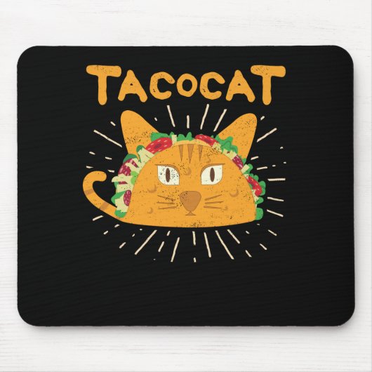 Tacocat Spelling Backwards is Tacocat Cat Taco Muismat (Voorkant)